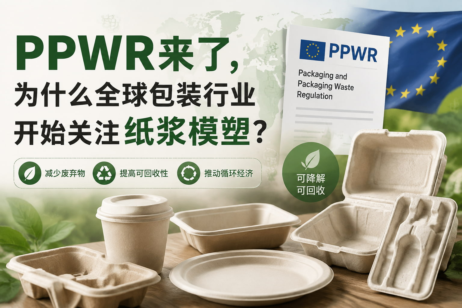 PPWR来了,为什么全球包装行业开始关注纸浆模塑? PPWR来了,为什么全球包装行业开始关注纸浆模塑?