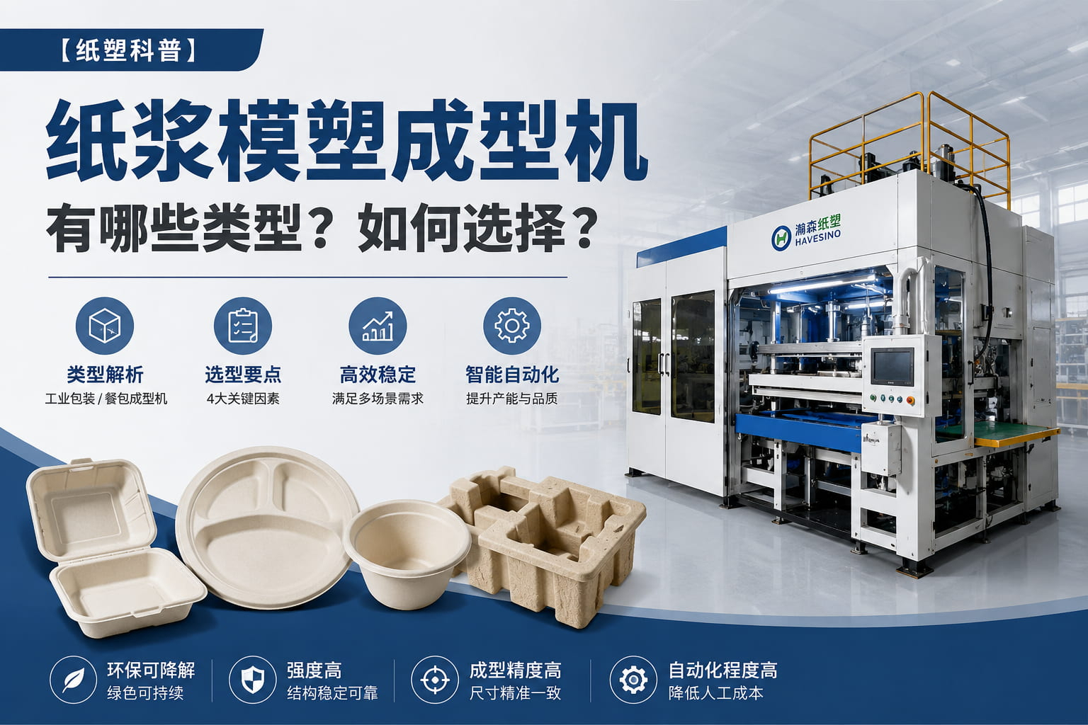 【纸塑科普】纸浆模塑成型机有哪些类型?如何选择 【纸塑科普】纸浆模塑成型机有哪些类型?如何选择